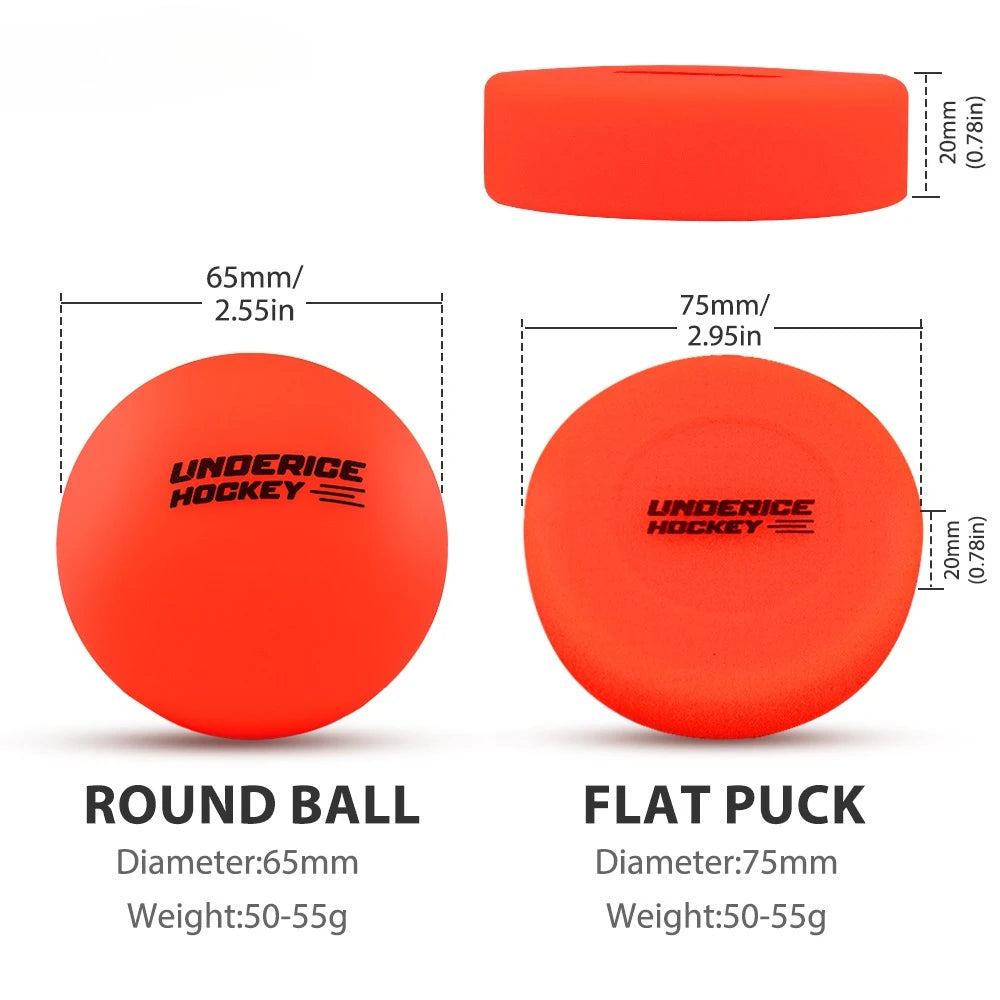 Ice Hockey Puck Roller Road Hockey Round Roller No-Rebound Ball Street Ice Hockey Training Puck Sports Supplies