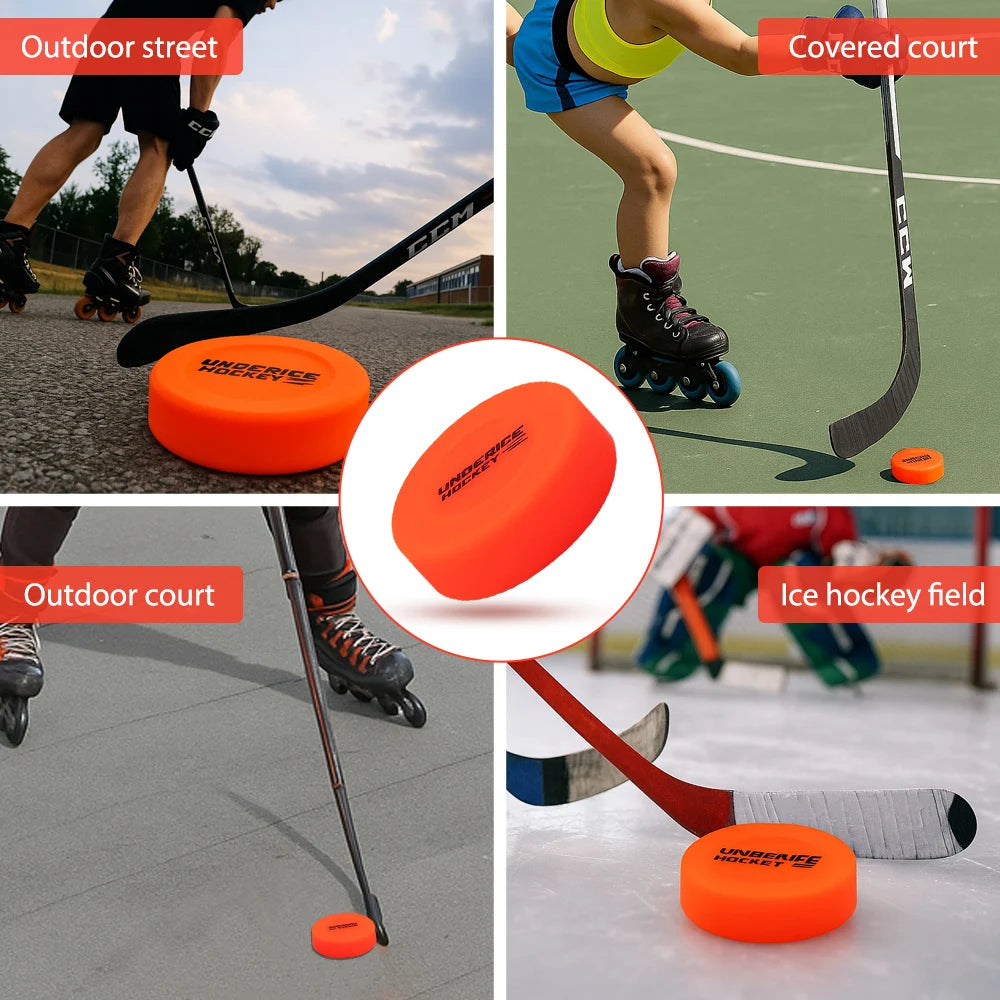 Ice Hockey Puck Roller Road Hockey Round Roller No-Rebound Ball Street Ice Hockey Training Puck Sports Supplies