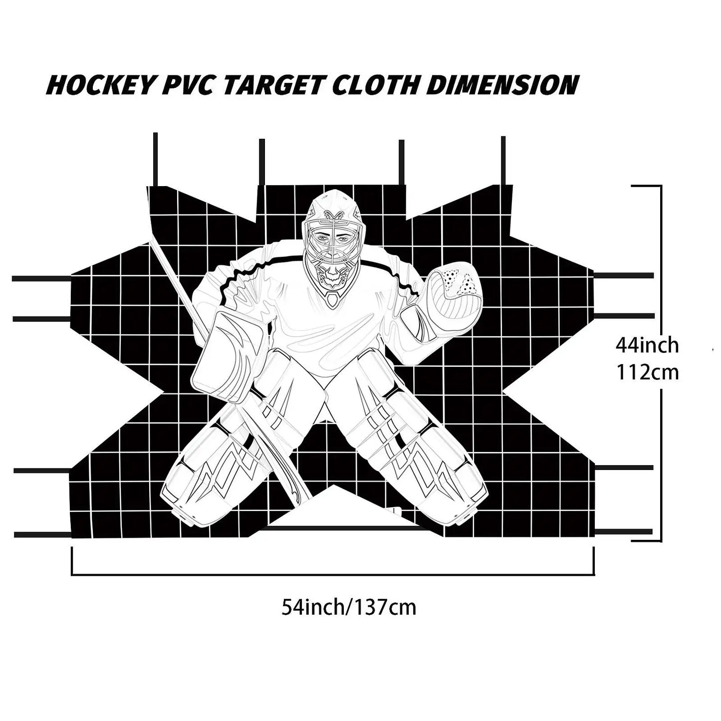 Hockey Goal Improve Skills Foldable Lightweight Waterproof Protable Hockey Net Training Target for Adults Practice Street Goalie