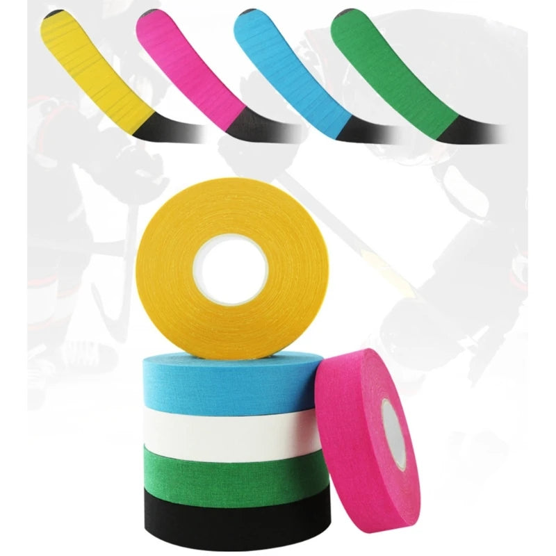 25mmx25m Hockey Tape Hockey Sports Tape with Non-slip Grip Ice Cloth Hockey Tape for Wrapping Ice Hockey